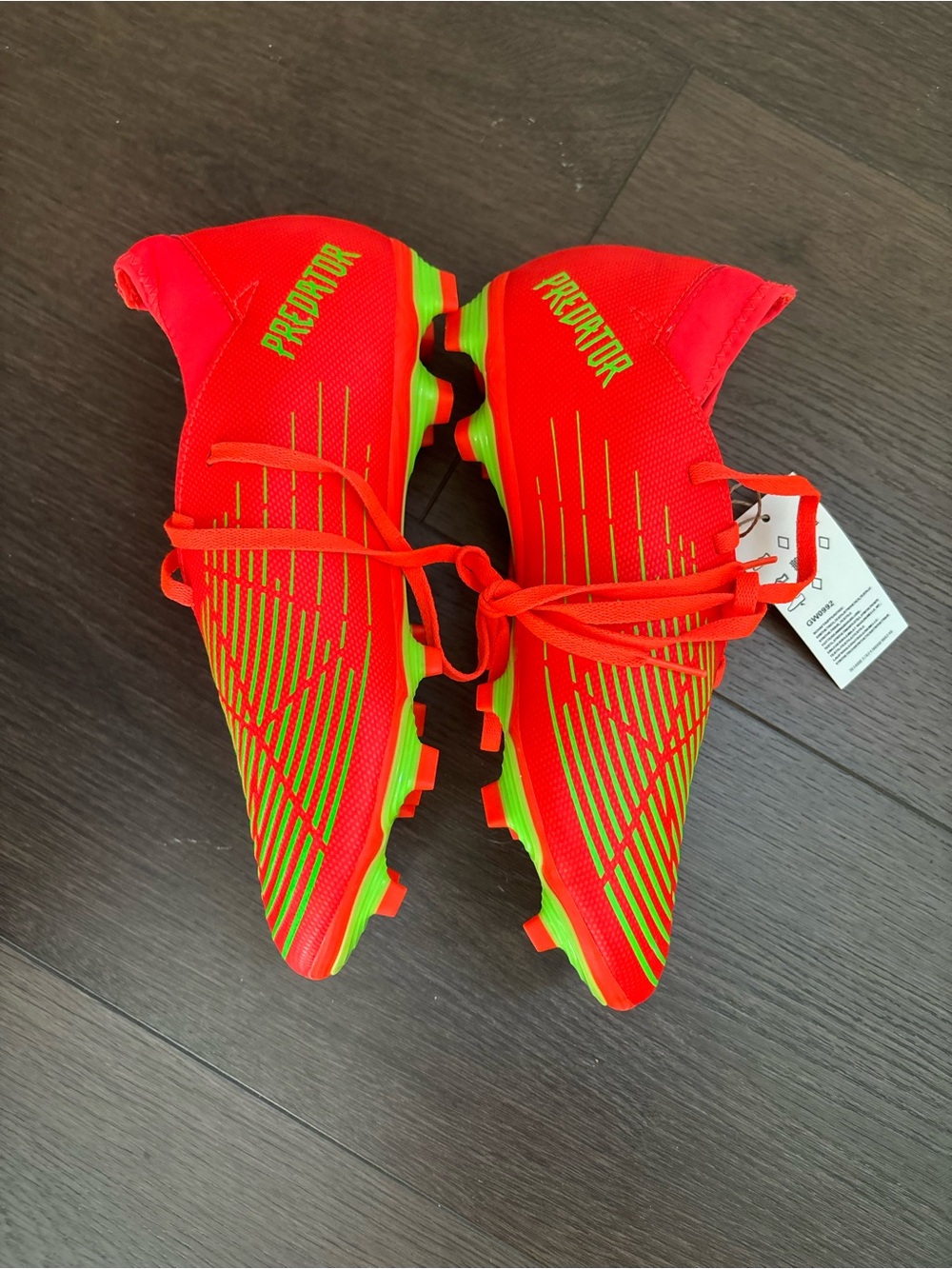NWT Adidas Predator Soccer Cleats in Bright Orange/Neon Green
